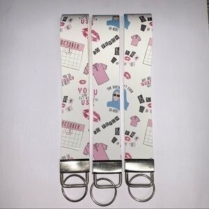 Mean Girls Movie So Fetch faux leather wristlet keychain new